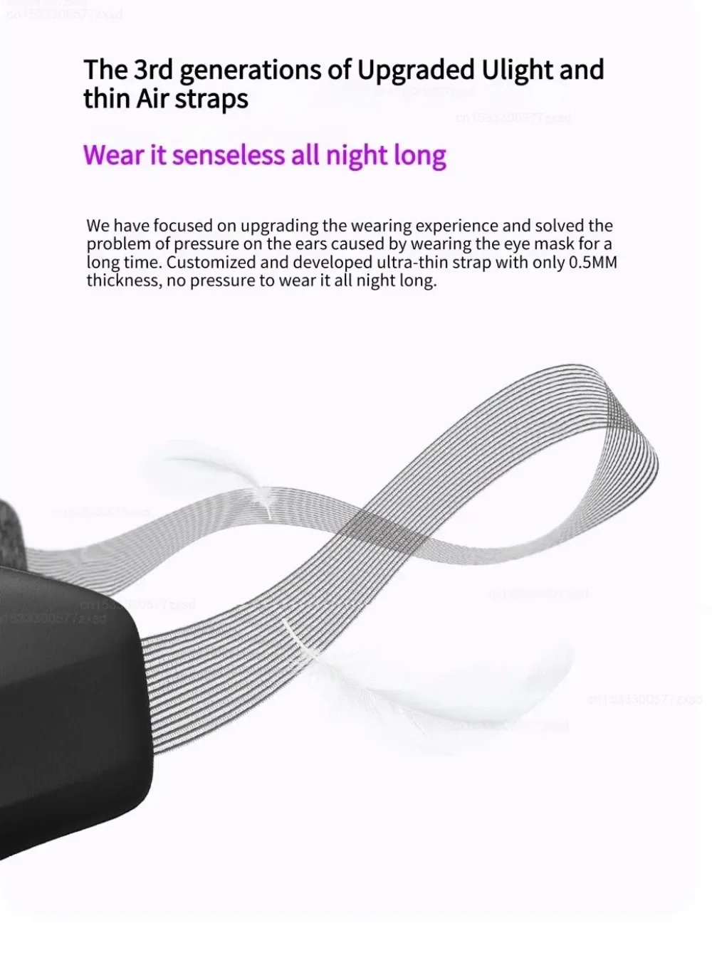 Dreamlight 3/4S Eye Mask Sleep 3D Stereoscopic Sleep Aid for Men Women Adult for Sleeping Block Out Light Travel Eye Mask