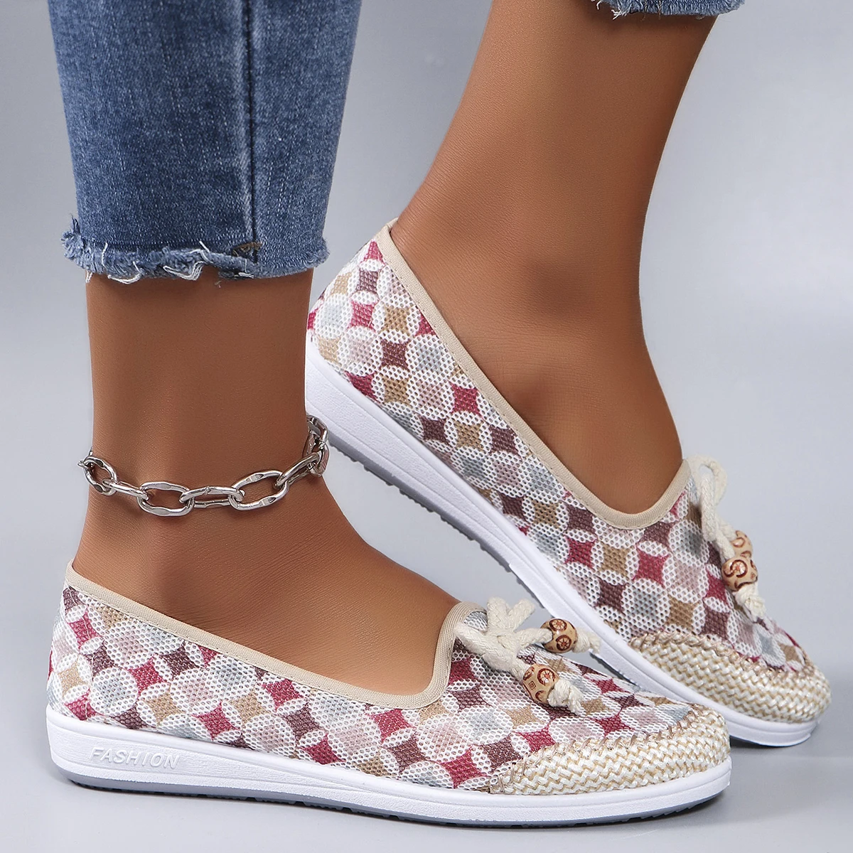 Women's summer breathable mesh flat shoes women's shoes casual sneakers shoes, clearance free shipping