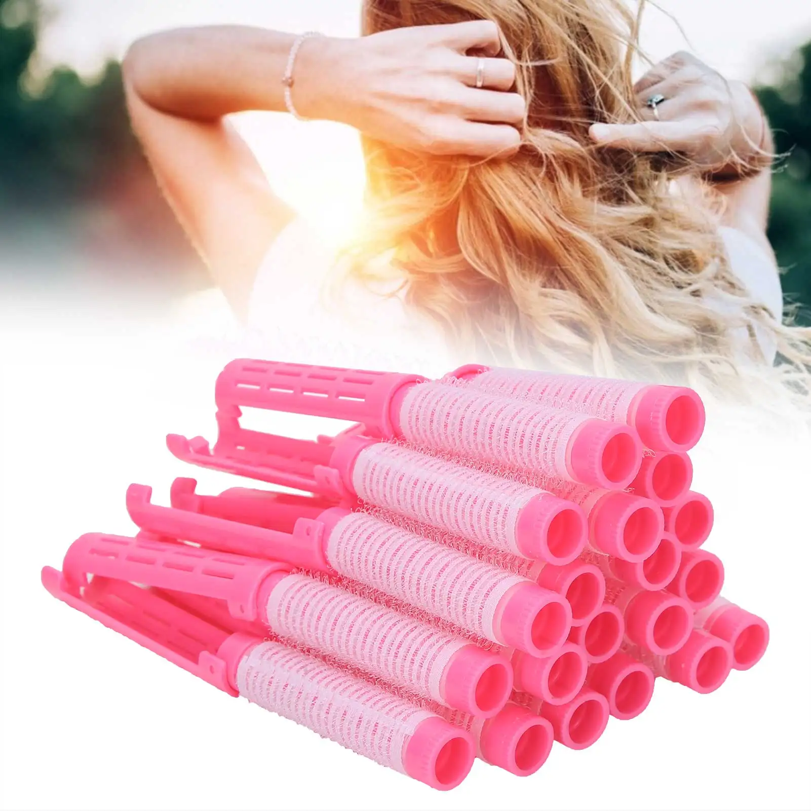 20pcs Hair Perm Rods Perming Rod Hair Roller Curler Hairdressing Tool Kit Perm Rods Tool Hair Styling Tool