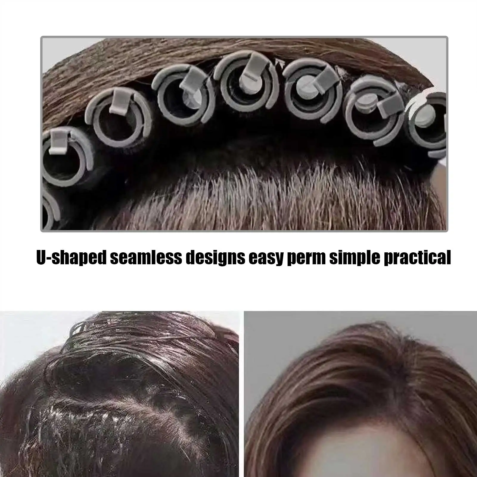 20pcs Hair Perm Rods Perming Rod Hair Roller Curler Hairdressing Tool Kit Perm Rods Tool Hair Styling Tool
