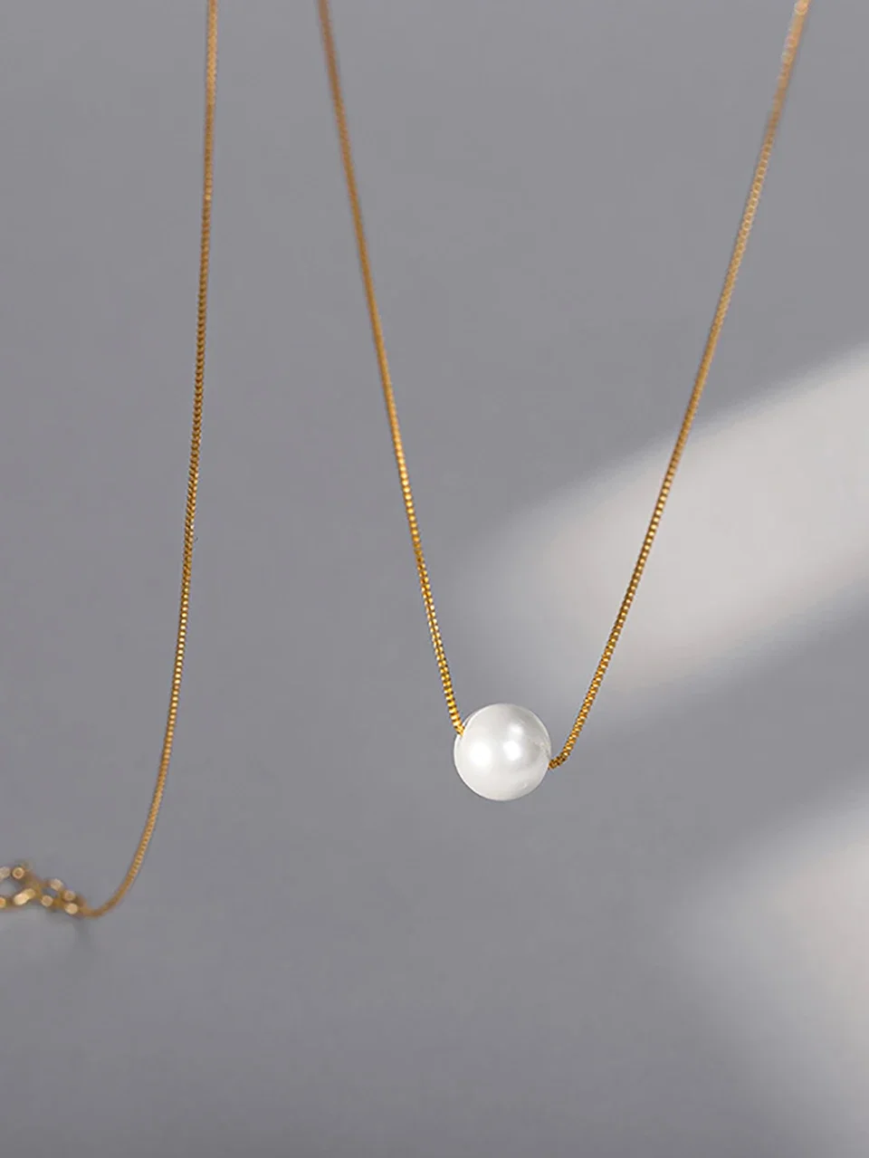 925 Sterling Silver Luxury Fashion White 6MM 8MM 10MM Mother of Pearl Pendant Necklace for Women Wedding Jewelry Accessories