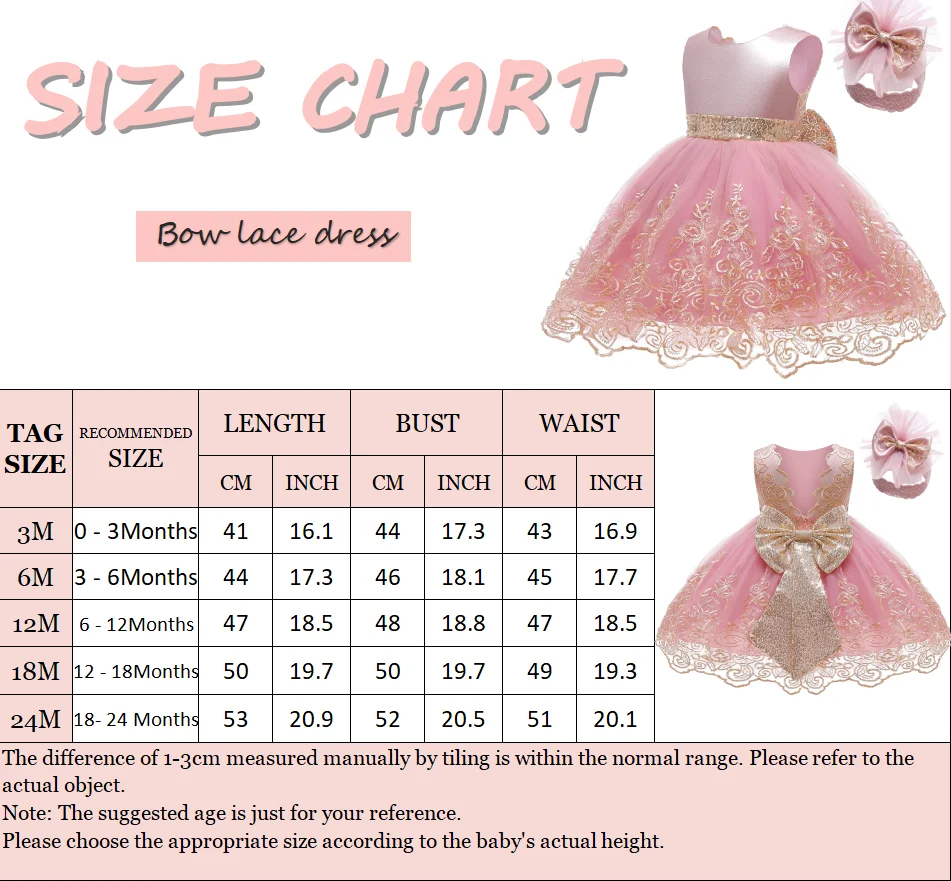 Toddler Girls Lace Bow Dress Backless Princess Dress+Headband Elegant Baby 1st Birthday Party Baptism Infant Wedding Prom Gown