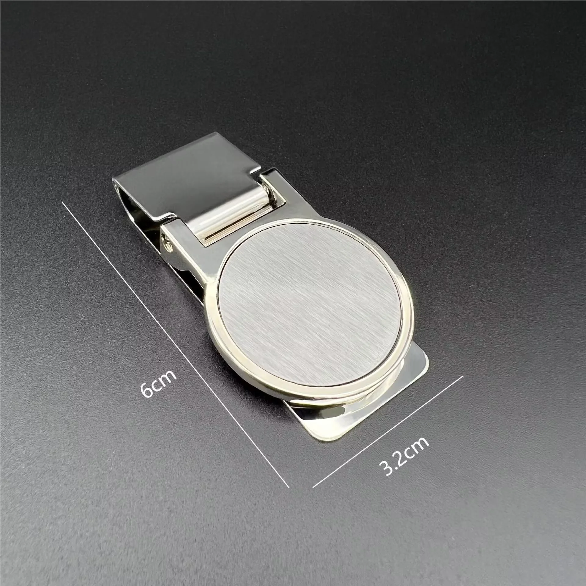 6 styles Custom Lettering Quality Money Clip Wallet For Men Stainless Steel Metal Money Clip Simple Dollar Cash Clamp Holder