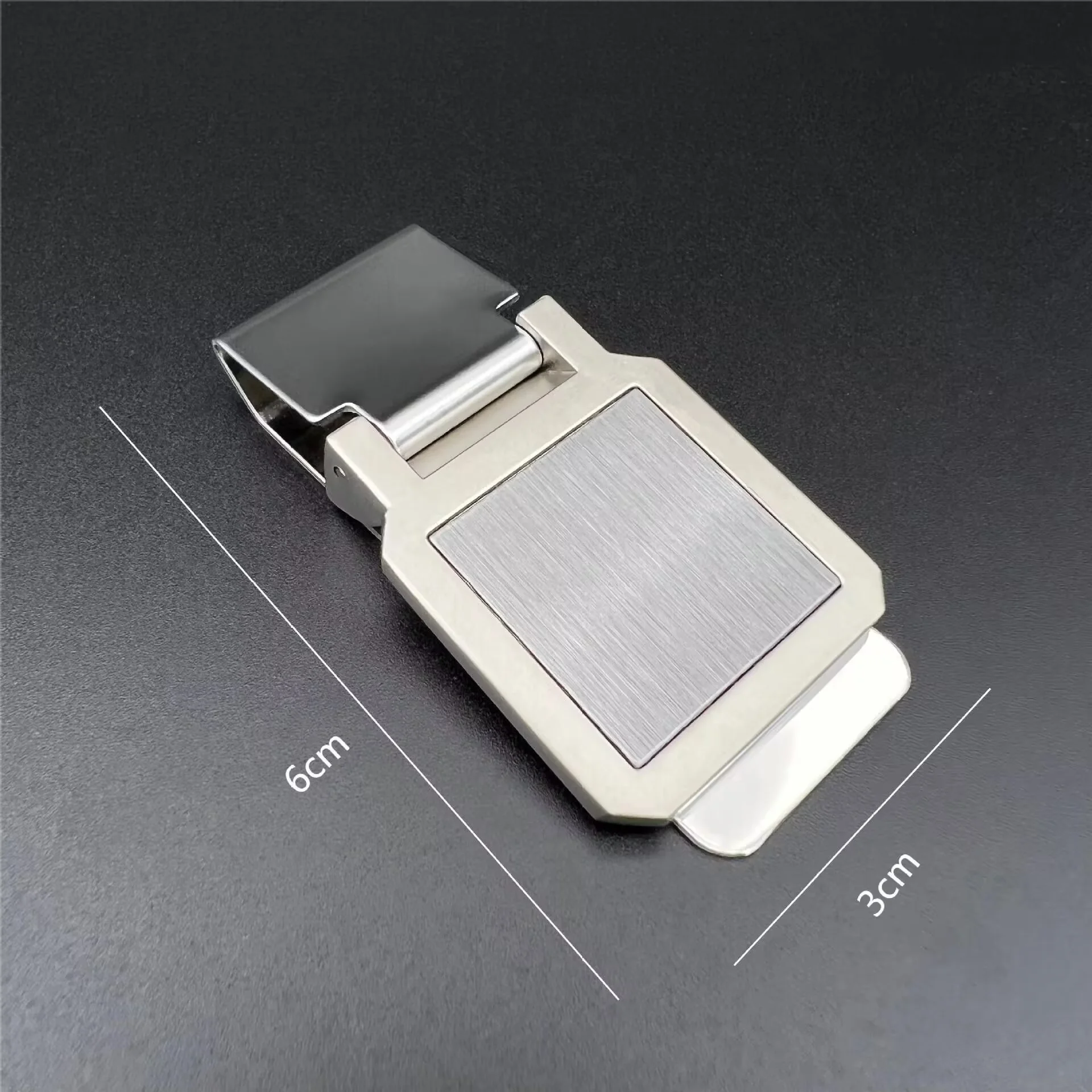 6 styles Custom Lettering Quality Money Clip Wallet For Men Stainless Steel Metal Money Clip Simple Dollar Cash Clamp Holder