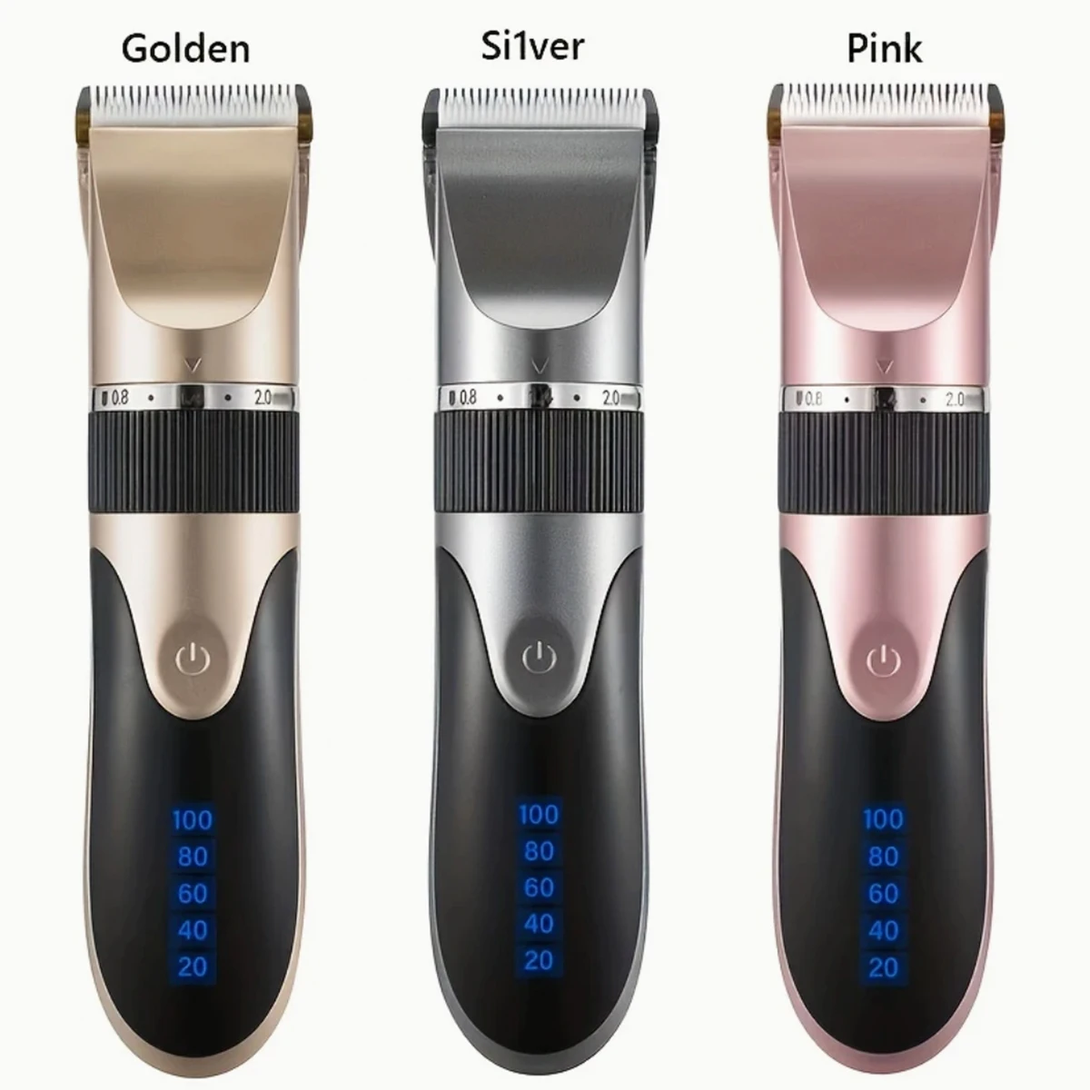 Hair Clipper Trimmer With Comb And 4 Caps,Haircut Blade,Body Hair Sideburns Trimmer Low Noise Rechargeable Hair Cutting Machine
