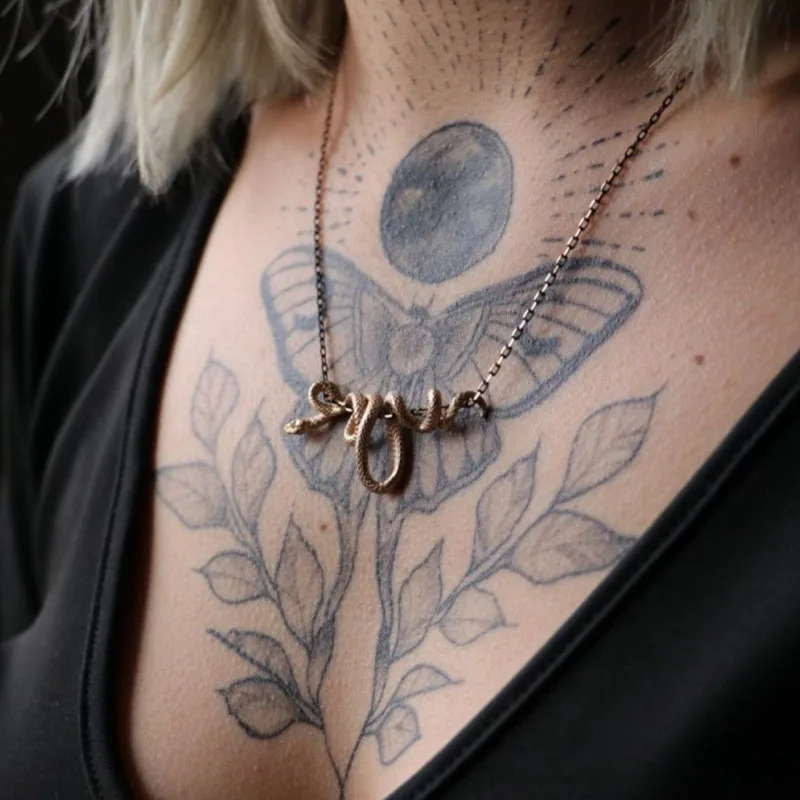 New Punk 925 Snake Pendant Necklace Winding Silver Color Unique Men Women Hiphop Neck Fine Jewelry Statement Snake Choker Gifts