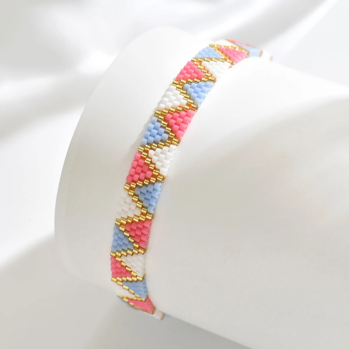 ZHONGVI Hand woven Miyuki Beaded bracelet set with popular design for Women Crystal Armband Fashion Accessories