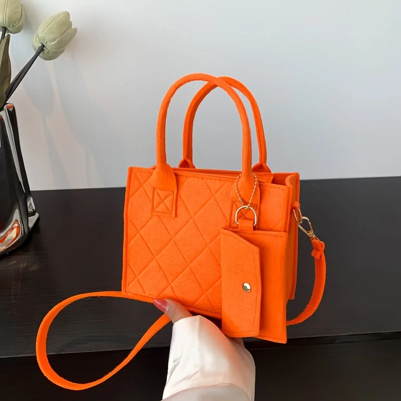3pcs/set Embossed Women's Handbag Stylish Crossbody Bag, Clutch and Wallet, Solid Color Fabric Shoulder Bag for Women Daily Use