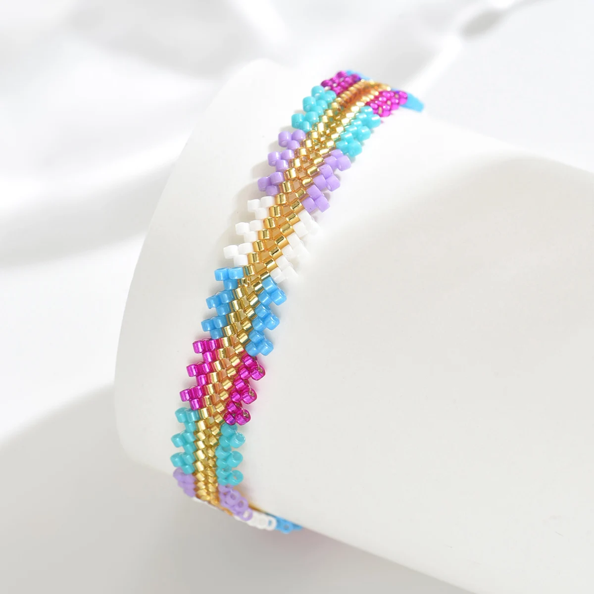 ZHONGVI Bohemian Stainless Steel Chain Bracelet Handmade Braided String Minimalist Bangles Suitable for daily wear Jewelry Gift