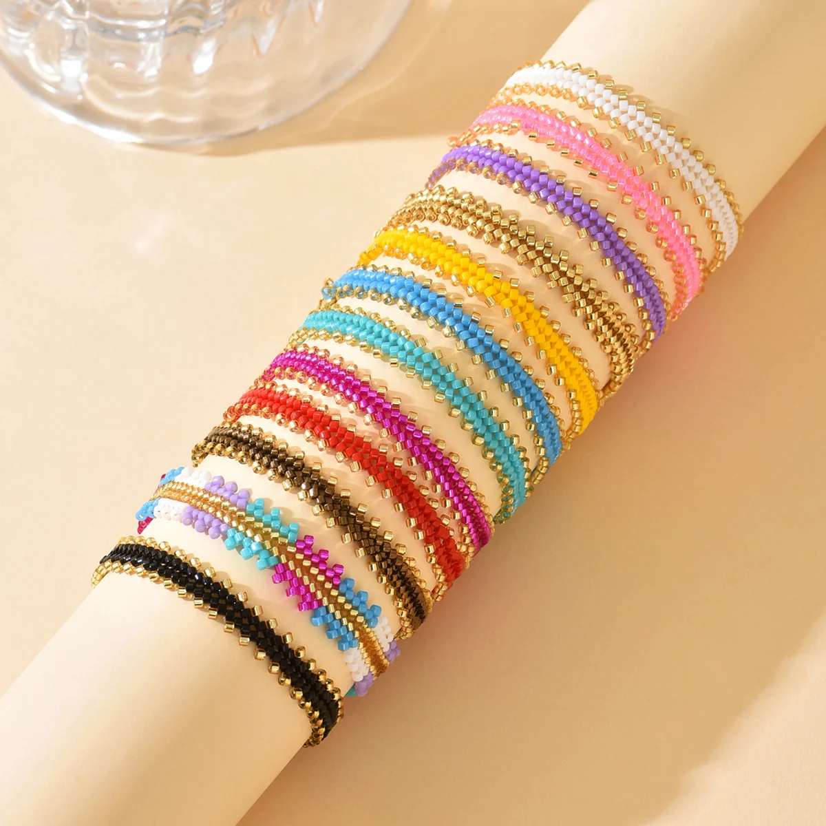 ZHONGVI Bohemian Stainless Steel Chain Bracelet Handmade Braided String Minimalist Bangles Suitable for daily wear Jewelry Gift