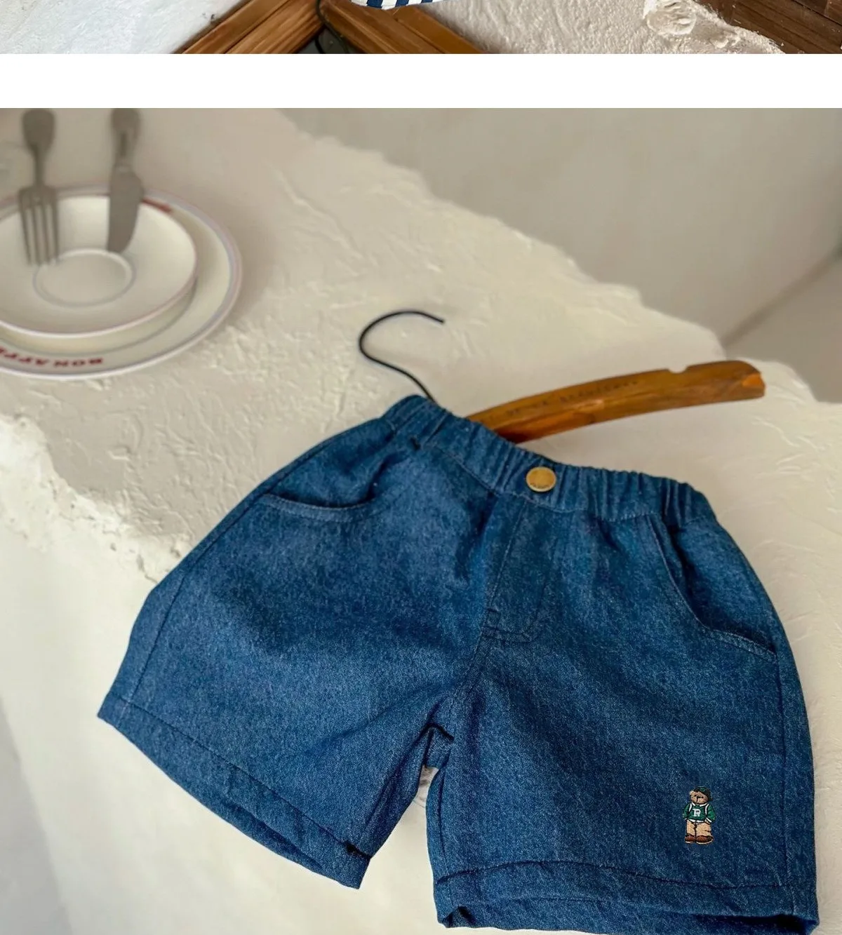 Ircomll New Classic Shorts for Boys Baby Cotton Stripe Elastics Waist Casual Summer Toddler Shorts Lightweight 9m-4 Years