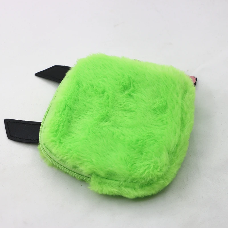 Invader Zim Gir Novelty Coin Purse,Kawaii Key Storage Bag Soft Plush Credit Card Earphone Child Candy Zipper Bag Stuffed Animals