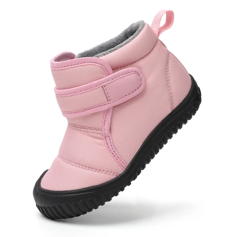 Unisex Kids' Outdoor Anti-slip Winter Snow Boots Warm Plush Toddler Boys Girls Comfortable Walking Shoes Size 19-28