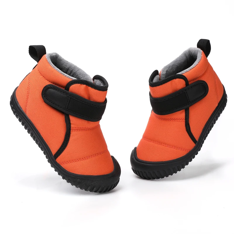 Unisex Kids' Outdoor Anti-slip Winter Snow Boots Warm Plush Toddler Boys Girls Comfortable Walking Shoes Size 19-28