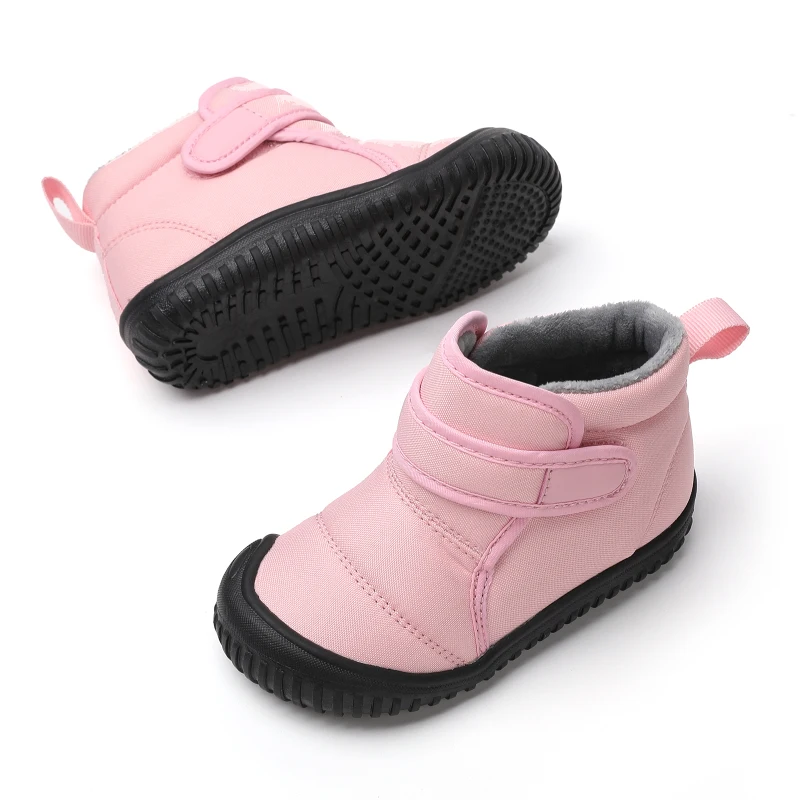 Unisex Kids' Outdoor Anti-slip Winter Snow Boots Warm Plush Toddler Boys Girls Comfortable Walking Shoes Size 19-28