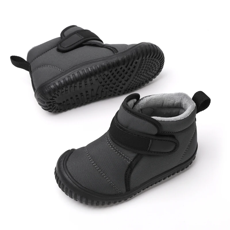 Unisex Kids' Outdoor Anti-slip Winter Snow Boots Warm Plush Toddler Boys Girls Comfortable Walking Shoes Size 19-28