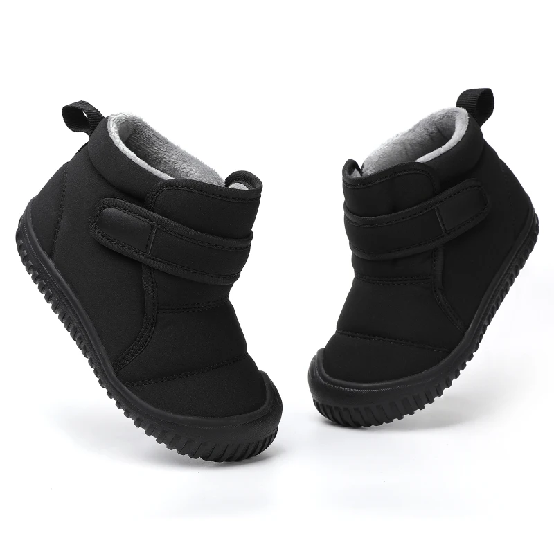 Unisex Kids' Outdoor Anti-slip Winter Snow Boots Warm Plush Toddler Boys Girls Comfortable Walking Shoes Size 19-28
