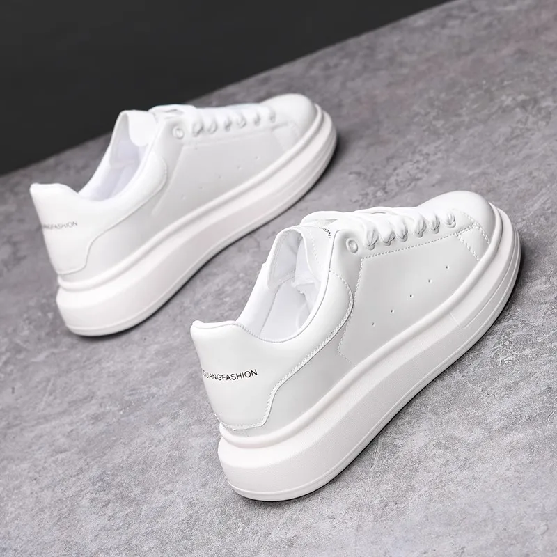 Classic white casual men's and women's shoes non-slip lightweight tennis walking shoes men's outdoor running shoes