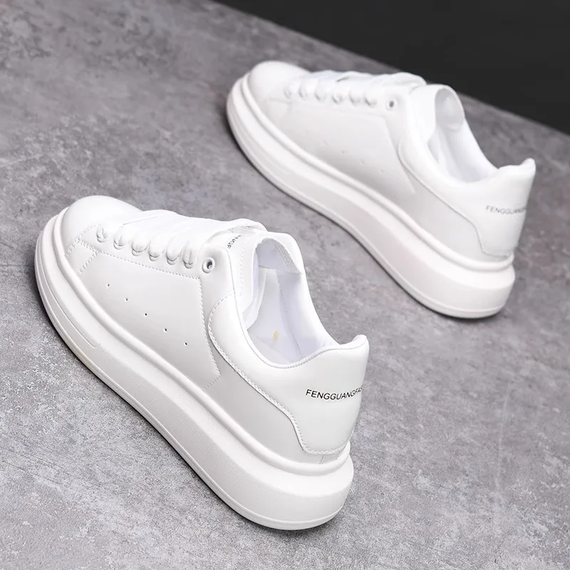 Classic white casual men's and women's shoes non-slip lightweight tennis walking shoes men's outdoor running shoes
