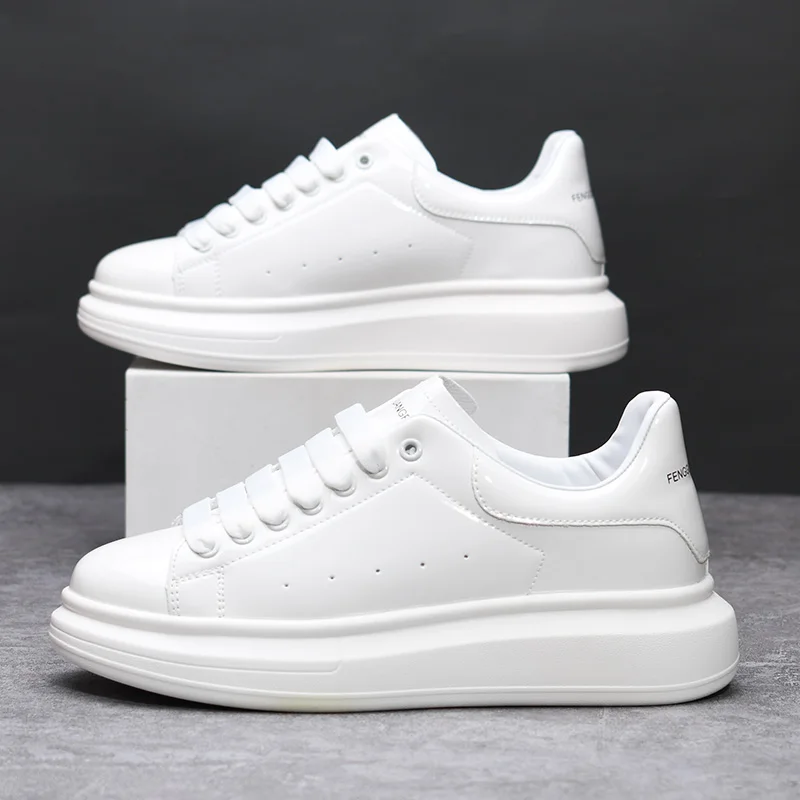 Classic white casual men's and women's shoes non-slip lightweight tennis walking shoes men's outdoor running shoes