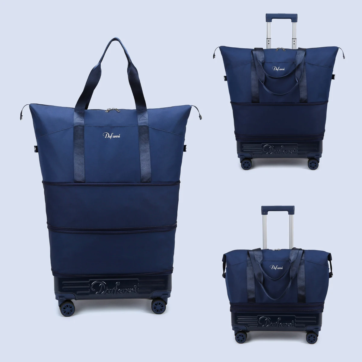 Luggage Bag with Wheels, Travel Bag with Universal Wheels, Foldable Suitcase, Lightweight Trolley Bag, Large Capacity Hand-Pulled Backpack for Going Abroad and Returning Home