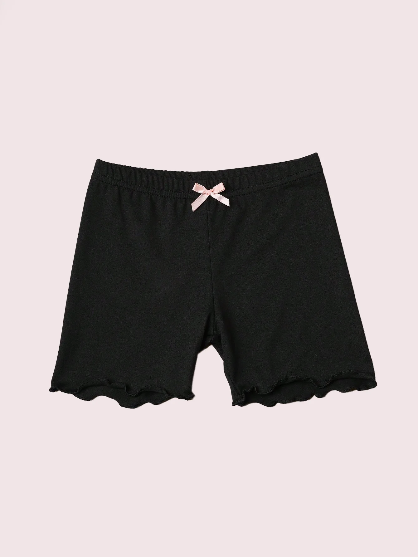 4 Pairs of Girls Cute Safety Short Pants,Kids Fashion Soft Elastic Waist Solid Color Leggings Set for 1-12 Years Babies and Kids