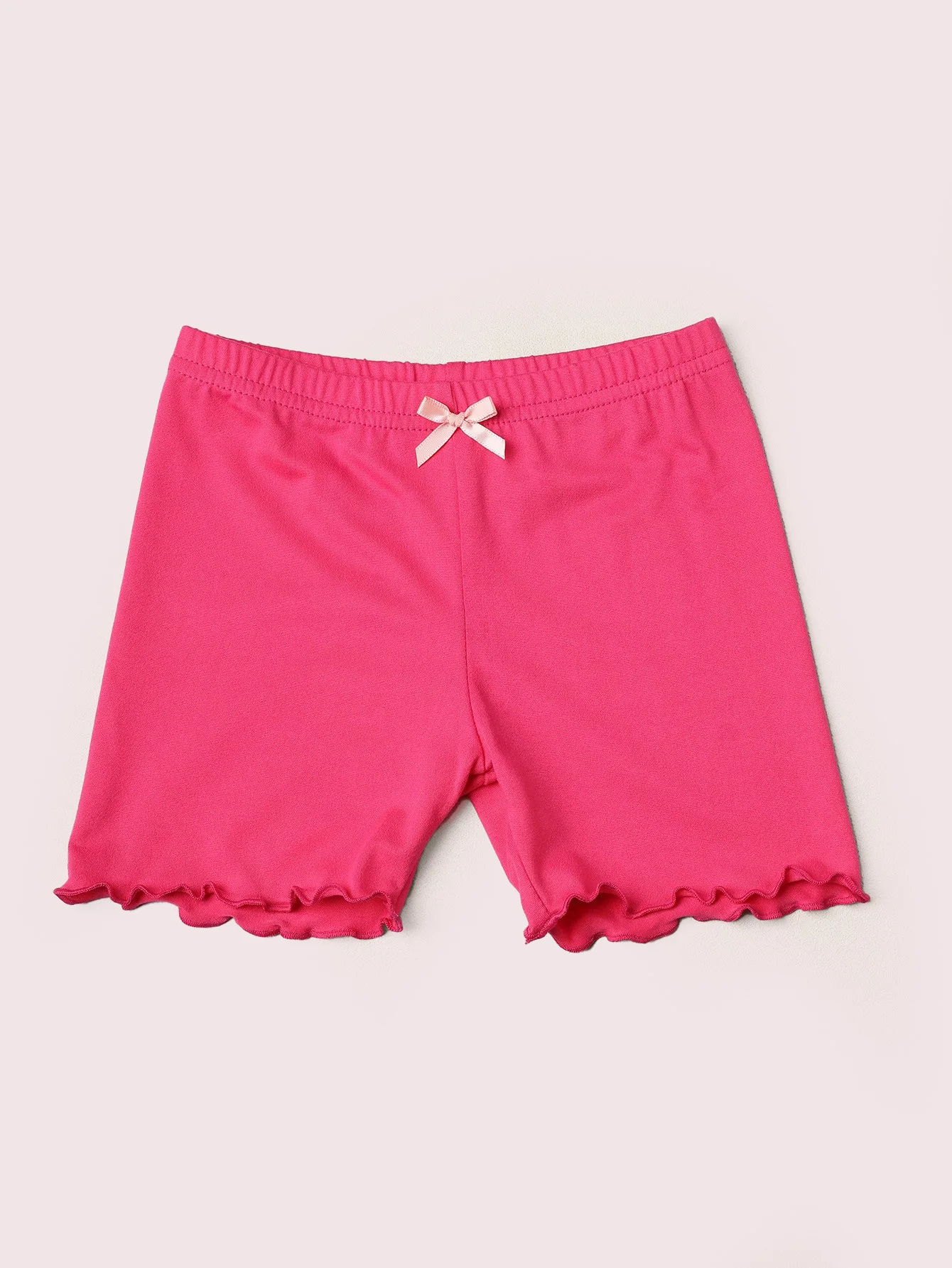 4 Pairs of Girls Cute Safety Short Pants,Kids Fashion Soft Elastic Waist Solid Color Leggings Set for 1-12 Years Babies and Kids