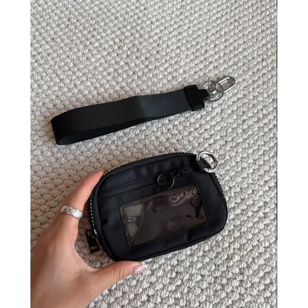 Waterproof Double Layers Zipper Coin Bags Purse Large Capacity Wallet Pouch Card Holder Bank ID Credit Card Keys Storage Bags