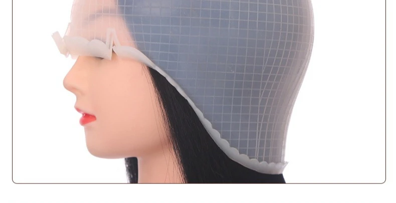 Silicone Highlighting Cap Beauty Salon Hair Caps Bonets Reuse Hairdressing Professional Hair Dyes Hair Wrap Equipment Stylist
