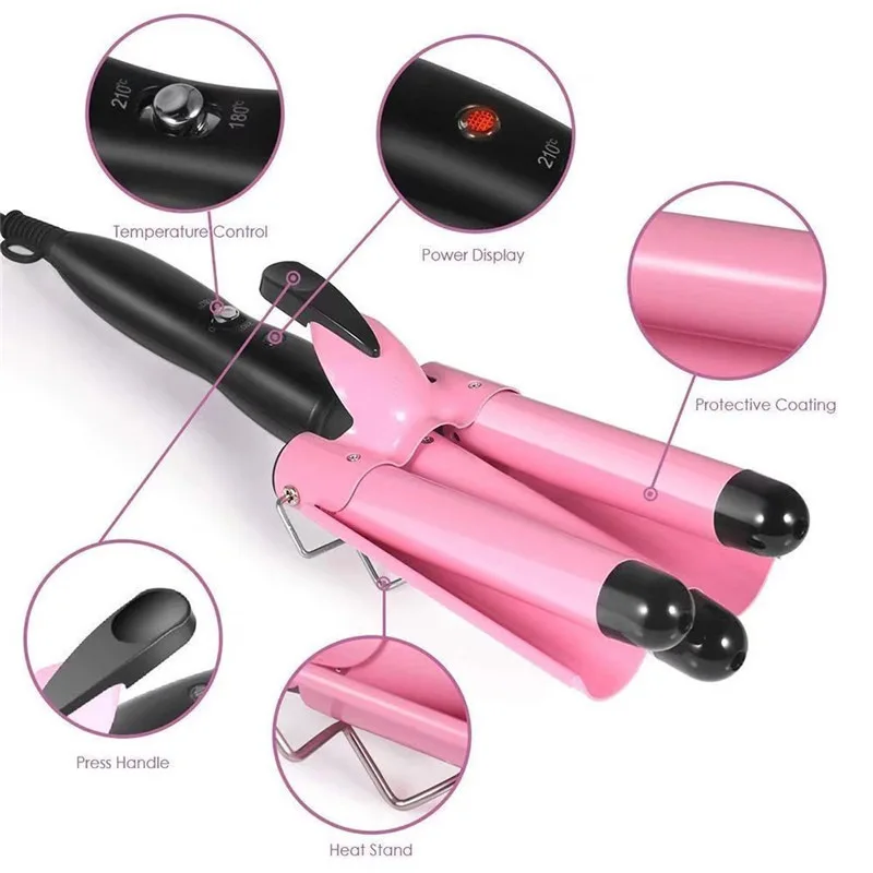 Professional Hair Curling Iron Ceramic Triple Barrel Hair-Curler Irons Hair Wave Waver Styling Tools Hair Styler Wand for Woman