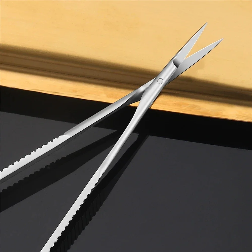 Stainless Steel Cuticle Nipper Pliers Dead Skin Remover Squeeze Straight Manicure Scissors Eyebrow Scissors Beauty Tools