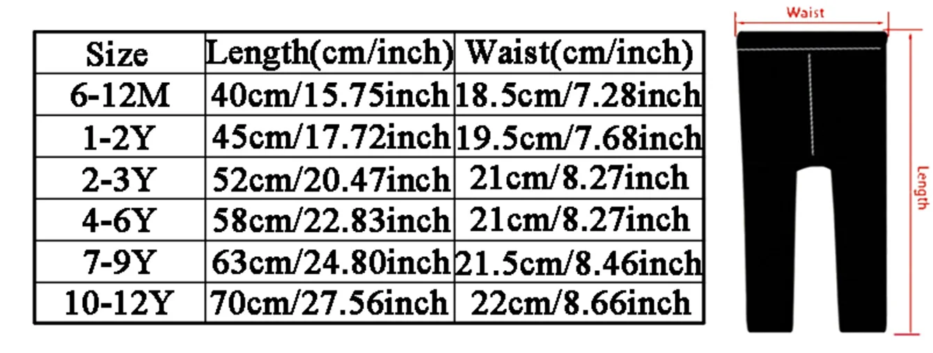 3 Pairs of Baby Girls Leggings,Fashion Soft Elastic Waist Comfort Breathable Princess Pants for 1-12 Years Toddlers and Kids
