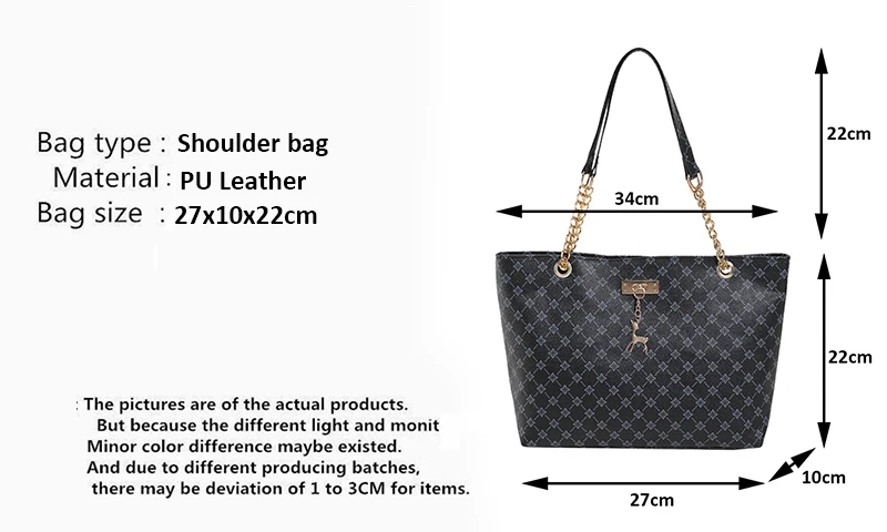 Women's Large Capacity Fashion Tote Bag Luxury Design Handbag Trendy Shoulder Purse with Printing Pattern for Shopping