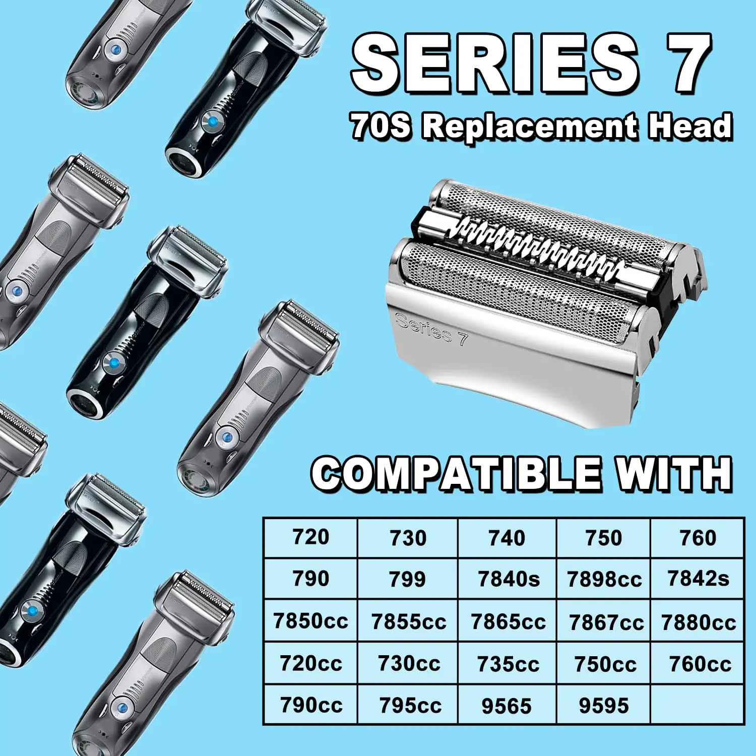 70S # 7 Replacement Blade Head for 7 720, 720s-3, 720s-4, 720s-5 720, 730, 9565, 9566, 9781, 9782,790cc-4, 79
