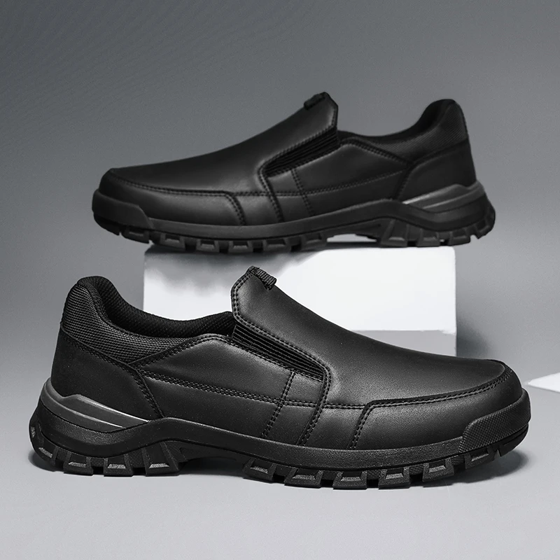 Genuine Leather Men Casual Shoes Black Brown Business Formal Shoes Lightweight Man Loafers Comfortable Male Footwear Moccasins