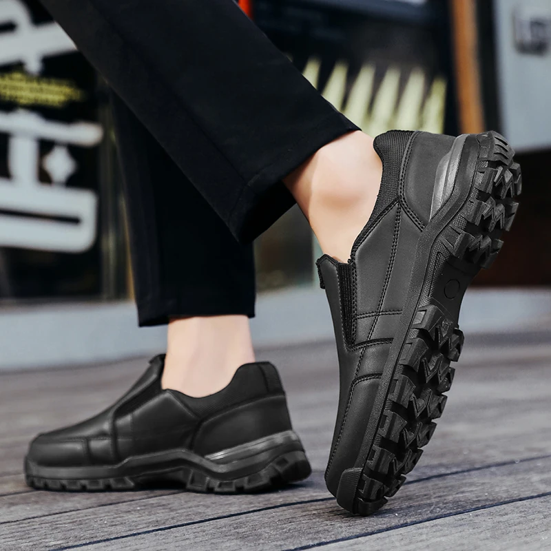 Genuine Leather Men Casual Shoes Black Brown Business Formal Shoes Lightweight Man Loafers Comfortable Male Footwear Moccasins