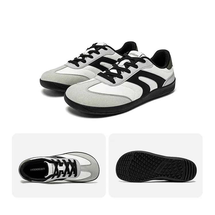 HOBIBEAR Unisex Barefoot Sneakers Women Men Wide Toe Minimalist Zero Drop Shoes Non Slip Lace Up Casual Sneaker