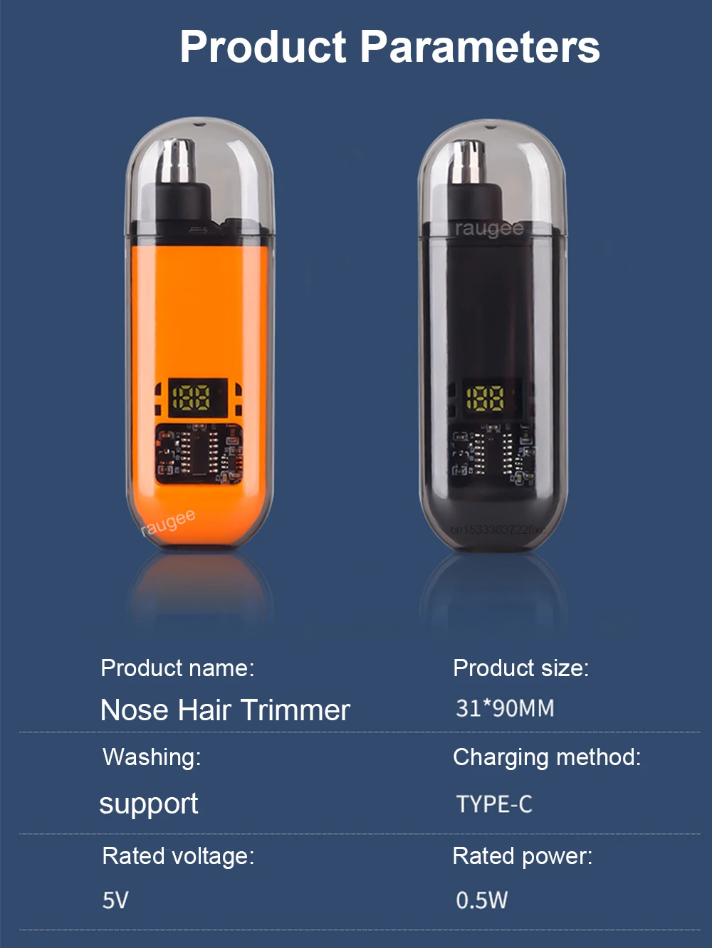 Nose Hair Trimmer Mini Portable Nose Hair Remover Nose Hair Clipper for Men Rechargeable  Painless Nose and Ear Trimmer