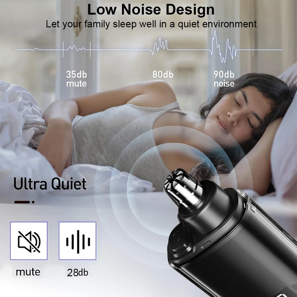 Nose Hair Trimmer Mini Portable Nose Hair Remover Nose Hair Clipper for Men Rechargeable  Painless Nose and Ear Trimmer