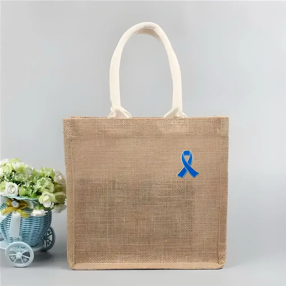Blue Ribbon Pin 5/10/50/100 Pcs Colon Cancer Prostate Cancer Awareness Pin Blue Brooch Enamel Lapel Pins