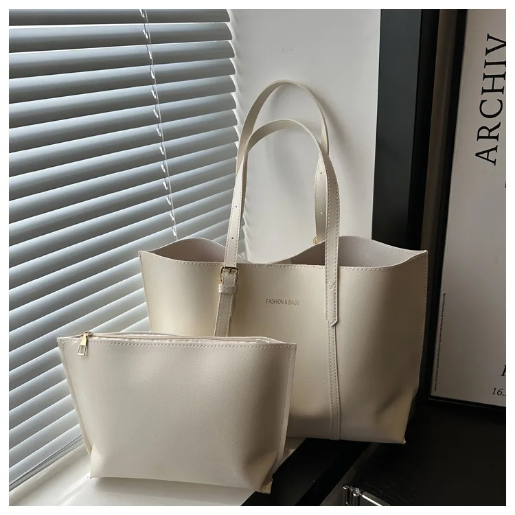 Women's Bag Large Capacity Soft Leather Tote Bags Casual Versatile Single Shoulder Handbag Mommy Handbags 2025 Autumn and Winter