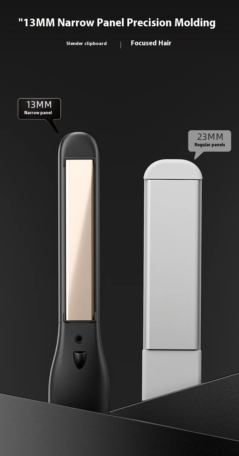 Hair Straightener Ceramic Iron Plate with Negative Ion LCD Display Portable Hair Styler for Men Straightening and Curling
