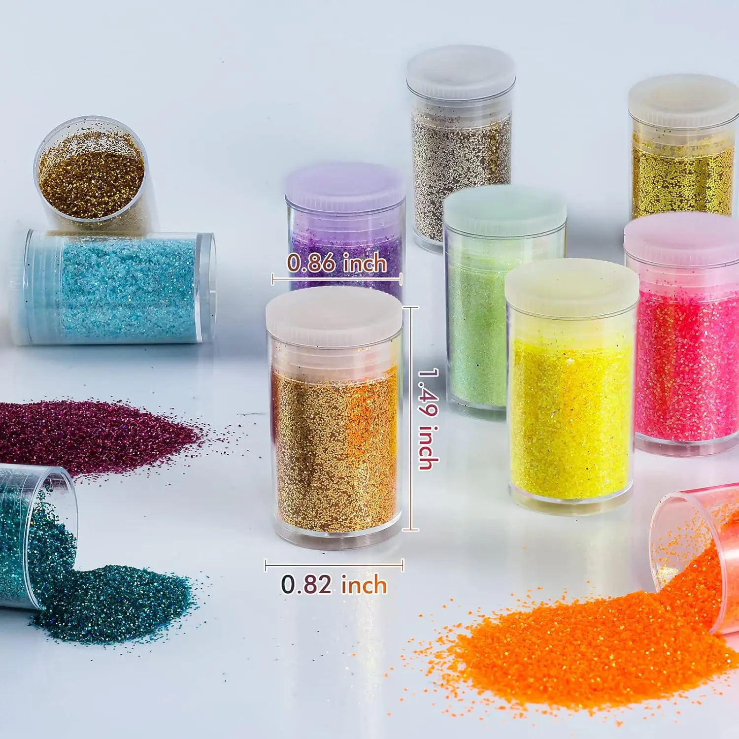 Ultra Fine Glitter 36Colors Set, Holographic Glitter Powder for,Epoxy Resin Arts and Crafts Glitter,Glitter for Nail Makeup