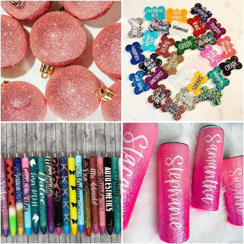 Ultra Fine Glitter 36Colors Set, Holographic Glitter Powder for,Epoxy Resin Arts and Crafts Glitter,Glitter for Nail Makeup