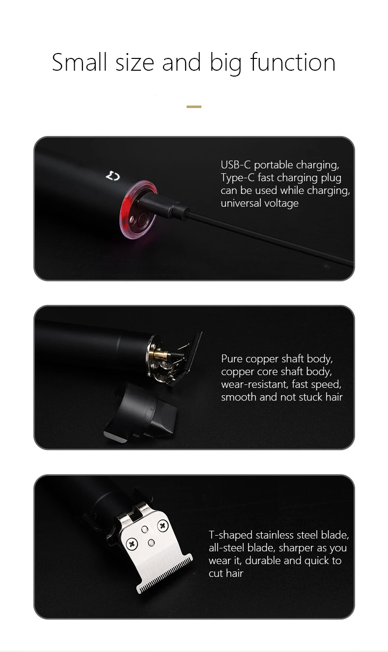 Mijia Hair Clipper Trimmer for Men Electric Shaver Clippers Barber Professional Haircut Machine Barbershop Cutting Beard