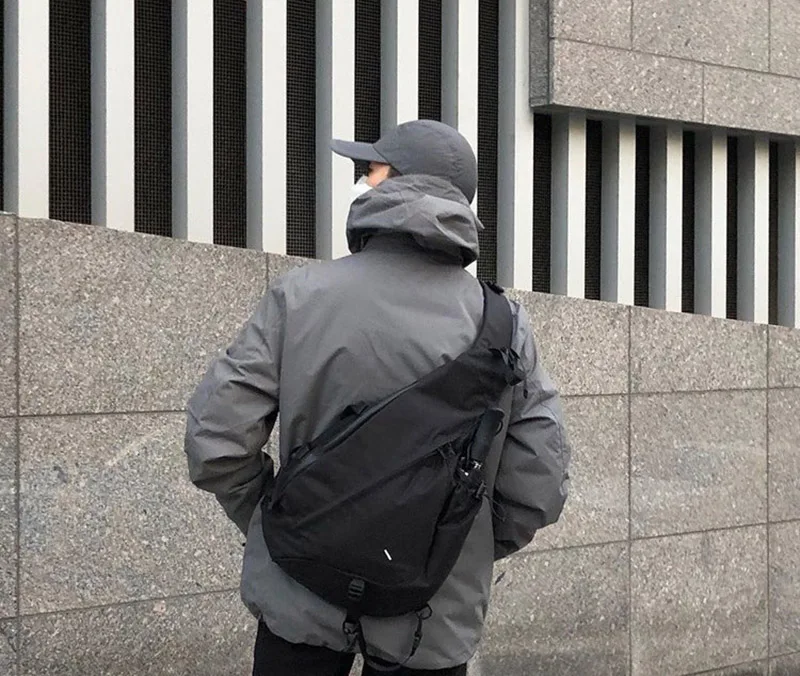 Large Capacity Men's Chest Pack Casual Hip Hop Travel Unisex Crossbody Bag High Quality Nylon Storage Shoulder Bag Free Shipping