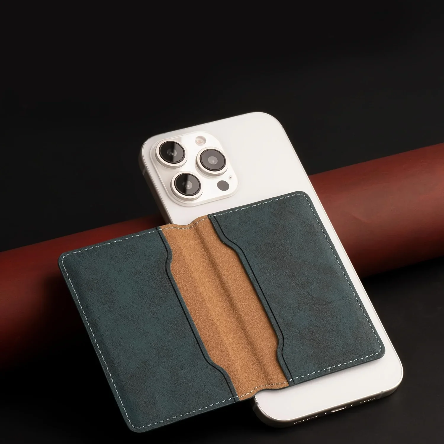 Credit Card Wallet-Magnetic Phone Case with 3 Card Slots,Faux Leather,Strong Magnet for Secure ID&Credit Card Storage,Men'S Gift