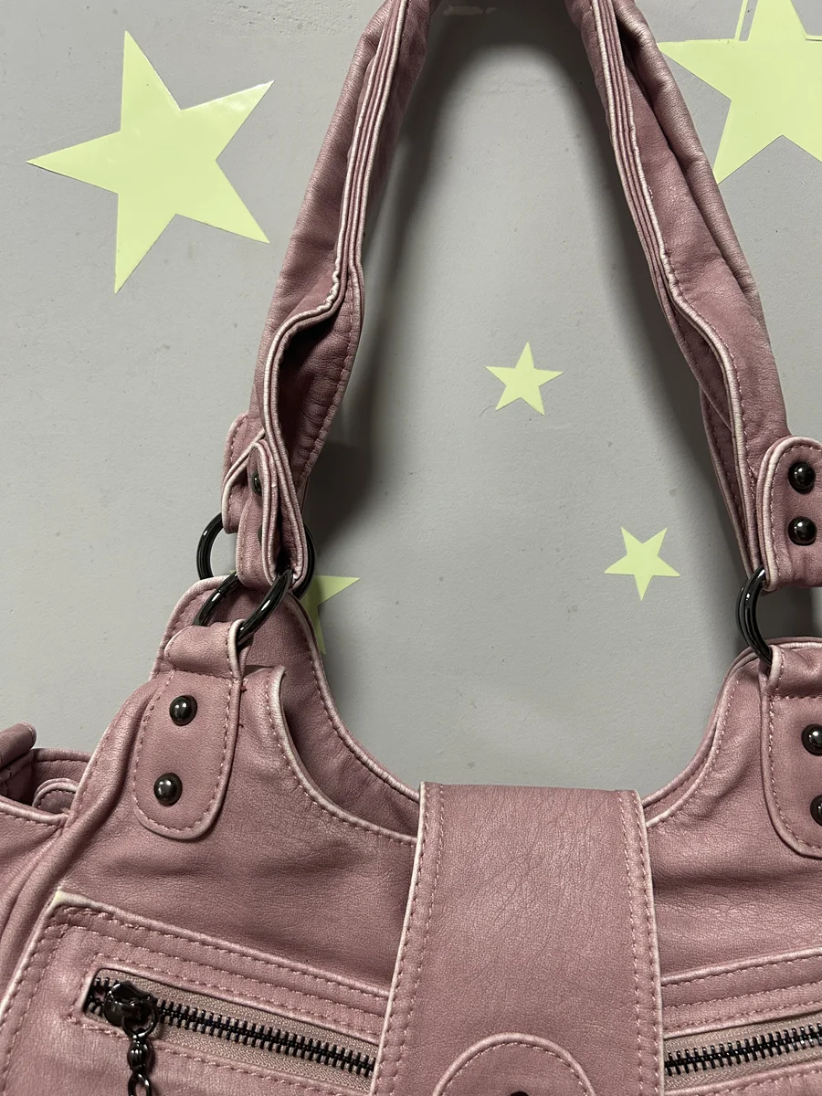 Vintage Women Handbags PU Shoulder Bag Satchel Top-handle Shoulder Bag Fashion Dumpling Pack Multi-pockets Shoulder Bags