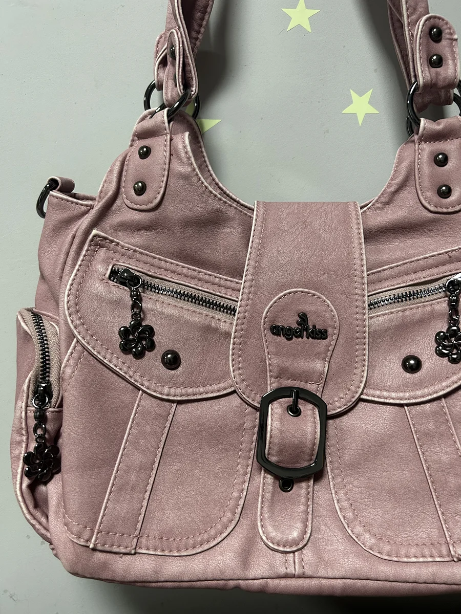 Vintage Women Handbags PU Shoulder Bag Satchel Top-handle Shoulder Bag Fashion Dumpling Pack Multi-pockets Shoulder Bags