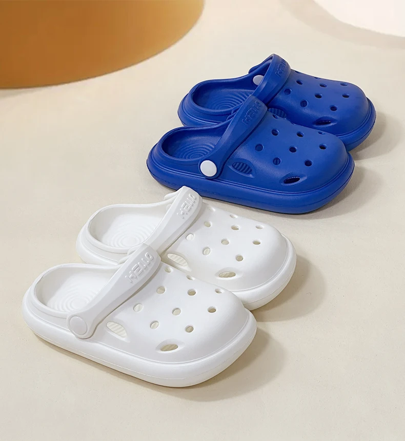 Fashion Waterproof Slippers Children Sandals Summer Outdoor Slides Soft Sole Garden Shoes Indoor Clogs Sandals For Boys & Girls